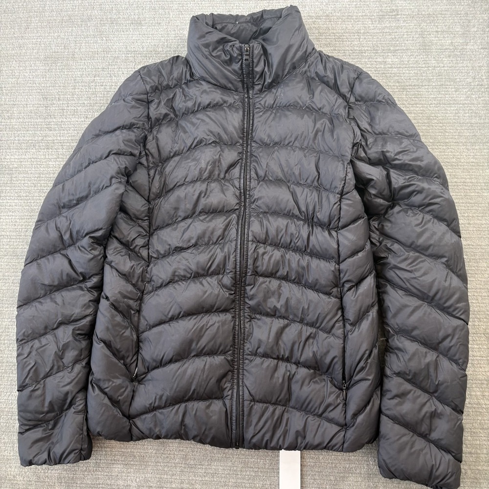 UNIQLO Ultra Light Down Nanodesign Jacket Womens S Black Packable Hiking Camping